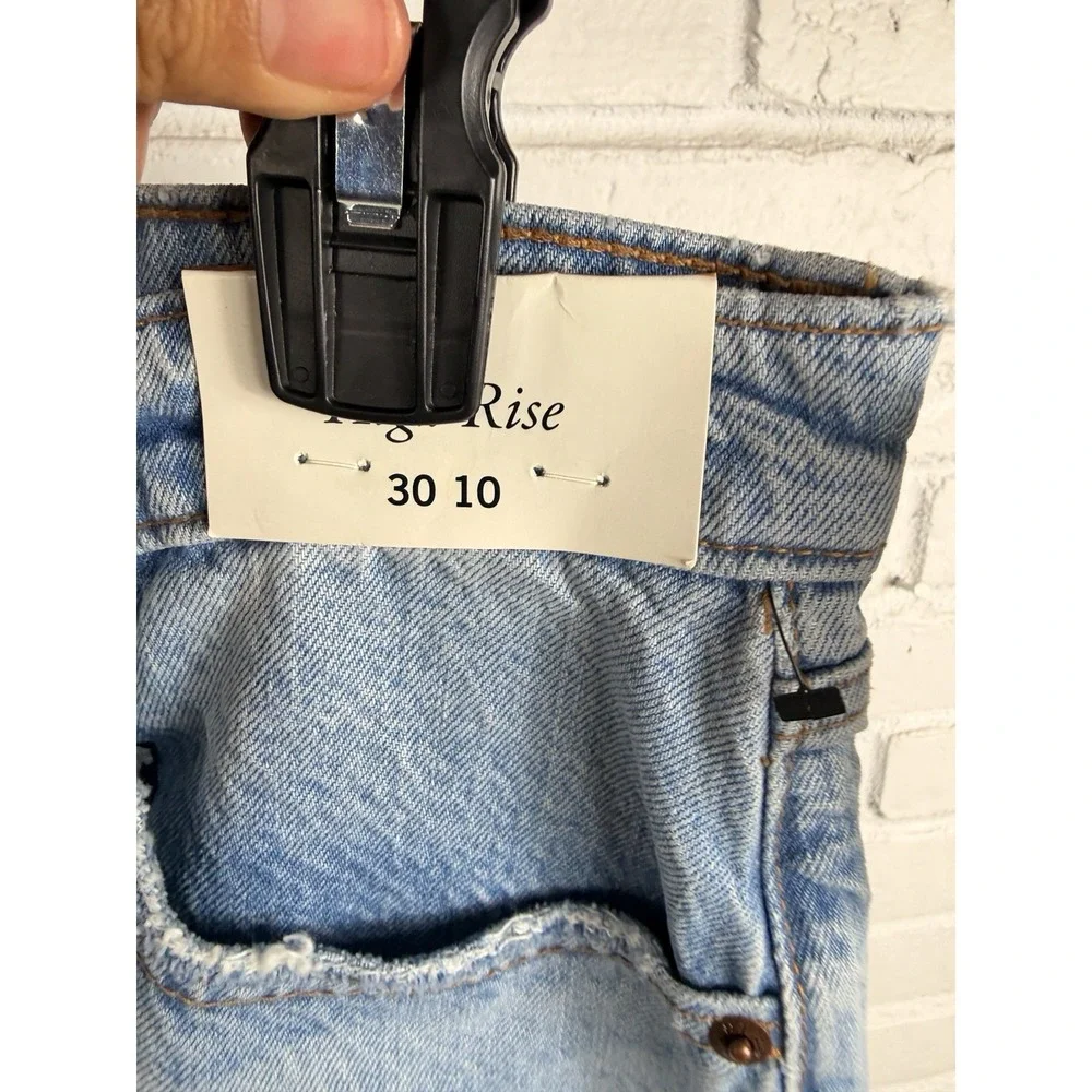 Abercrombie & Fitch Women's High Rise Denim Midi Size 31/12 Skirt Light Wash NWT